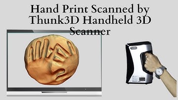Hand Print Scanned by Thunk3D Handheld 3D Scanner