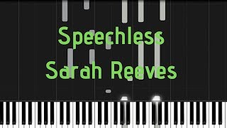 Speechless - Sarah Reeves - Tutorial (Piano)