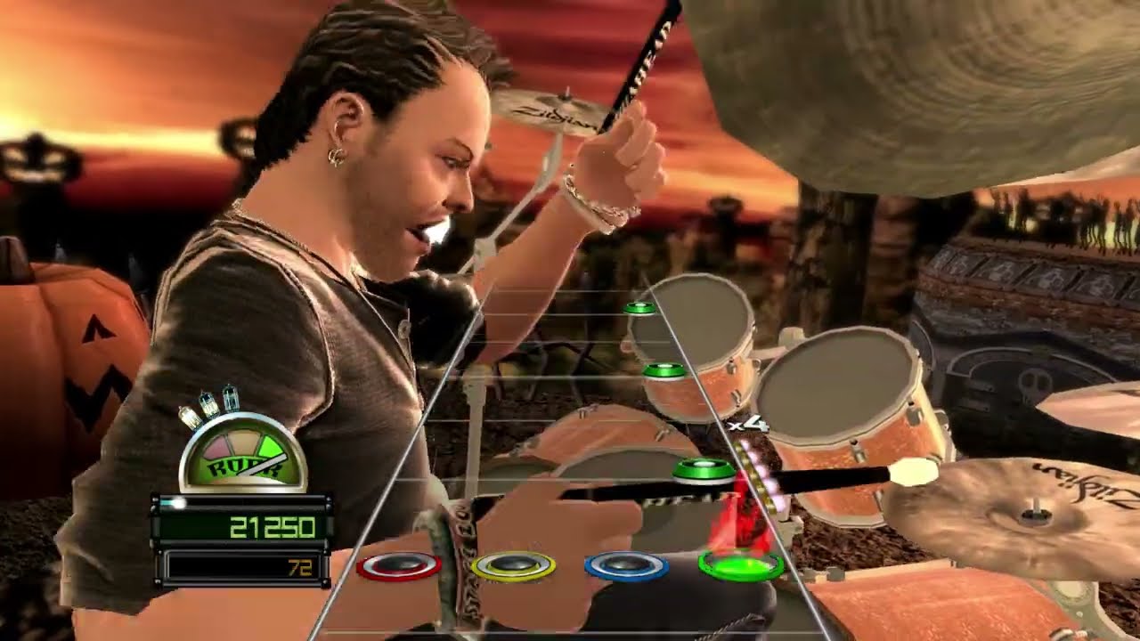 Metallica - Dyer's Eve MEDIUM DRUMS (w/auto kick) GHWT: DE