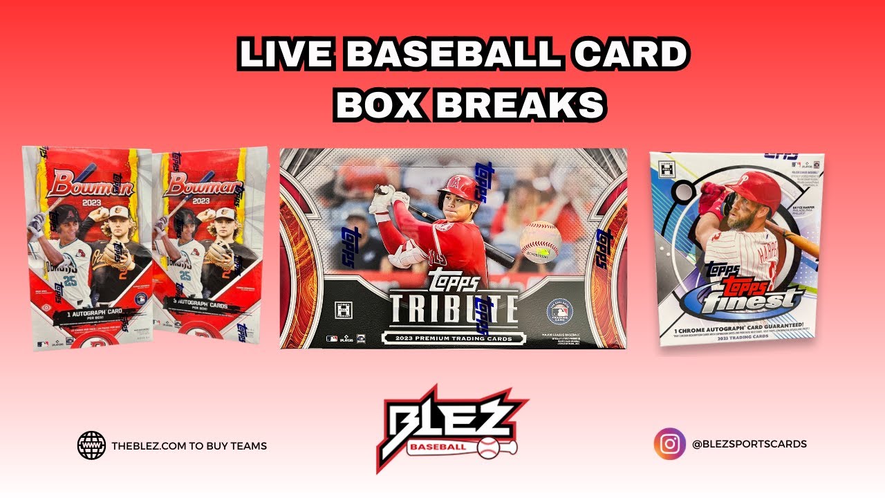 Blez Baseball SPORTS CARDS LIVE BOX BREAKS YouTube