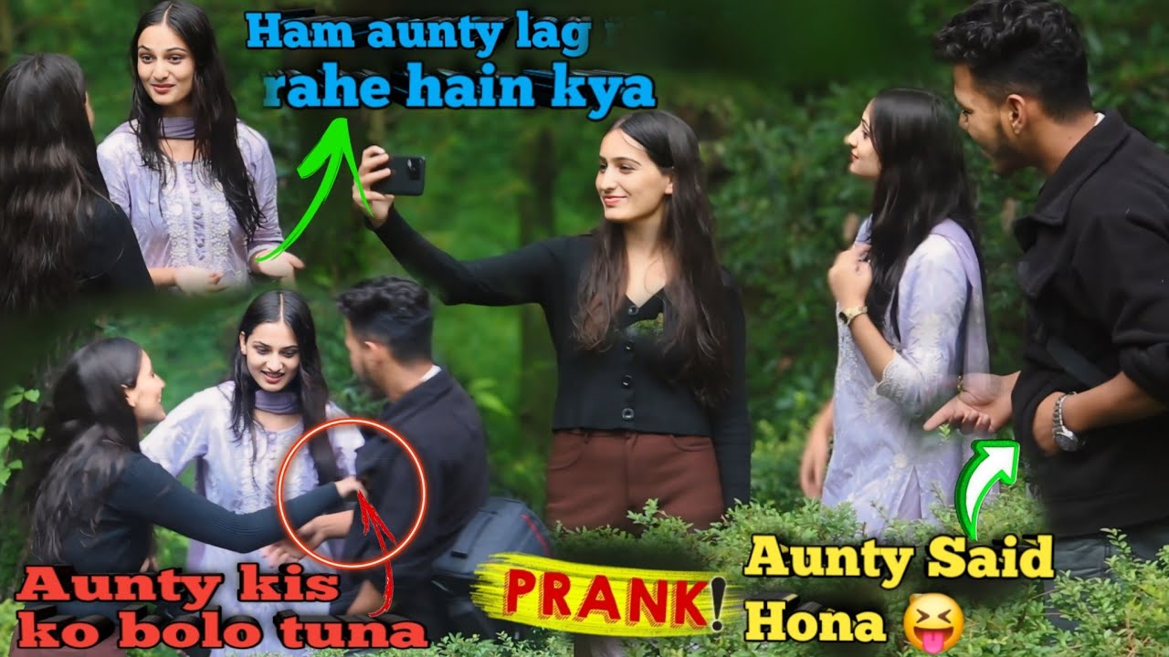 Aunty Said Ho Jao || 😅 Aunty kis Ko Bola 😡 Bola Bhai 🤭 Tune Aunty Kesa Bola 😜 || Prank pd gya bhari