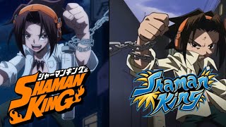 LEE PAILONG VS AMIDAMARU [2001 VS 2021 SHAMAN KING COMPARISON] [HOW MANTA BORROWED A SWORD]