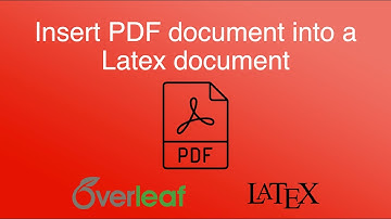 Insert PDF document into Latex document