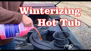 Winterizing Hot Tub - (So it does not turn in to a Huge ICE BLOCK)