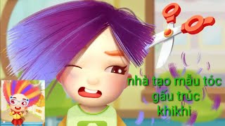 Salon tóc của bé gấu trúc khikhi/ Baby panda's hair salon when when screenshot 4