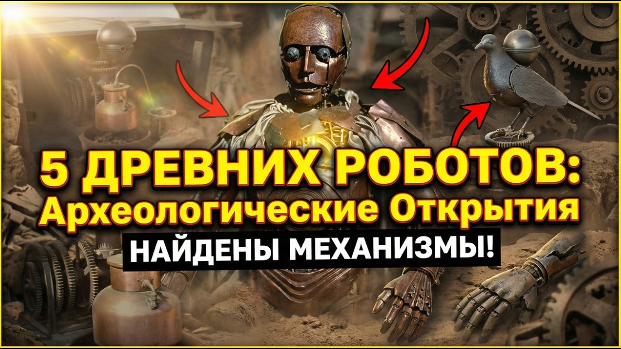 АРХЕОЛОГИ В ШОКЕ: 5 роботов древности, которые не должны были существовать.