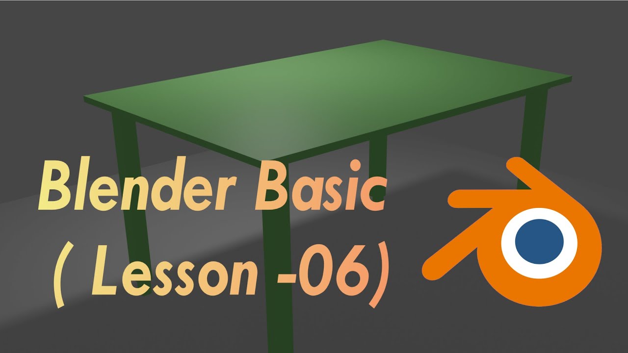 Blender Basic ( Lesson-06 )---Edit Mode (Part-02) - YouTube