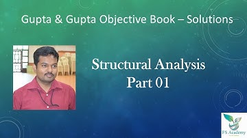 G&G Objective Book - Structural Analysis - Part 01 #GUPTAANDGUPTA