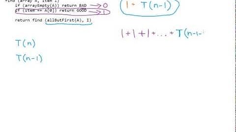 Recursion, Recurrence Relations, and Complexity (Big O)