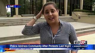 Police Address Community After Protests