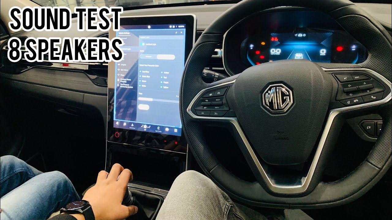 2023 MG HECTOR FACELIFT - SOUND TEST ( 8 speakers + subwoofer 🔊) | Infinity Sound System
