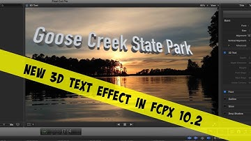 New 3D Text & Titles Effect In FCPX 10.2 Update