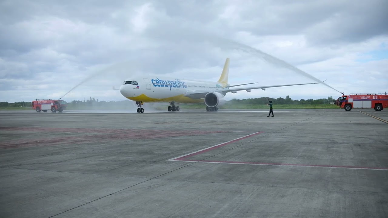 Cebu Pacific's Airbus A330 Inaugural Flight at Bohol - Panglao International Airport