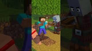 Minecraft On 1000 Ping With Pillager Raid - Funny Animation