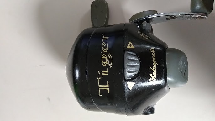 Shakespeare Tiger 50 spin fishing reel problem diagnosis and how to take  apart and service 