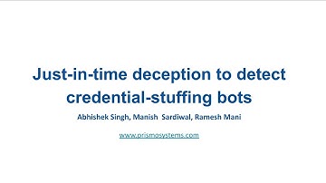 Just in time, deception to detect Credential Stuffing Bot