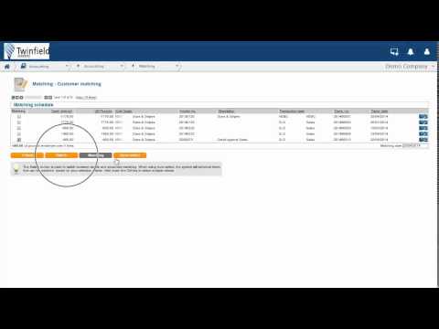 Twinfield - How To Match Transactions