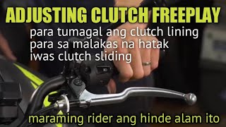 ADJUSTING CLUTCH FREE PLAY // baka eto ang dahilan bakit laging slide ang clutch lining ng motor mo