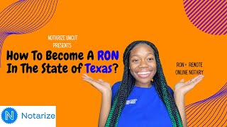 How To Become A RON In The State of Texas ?