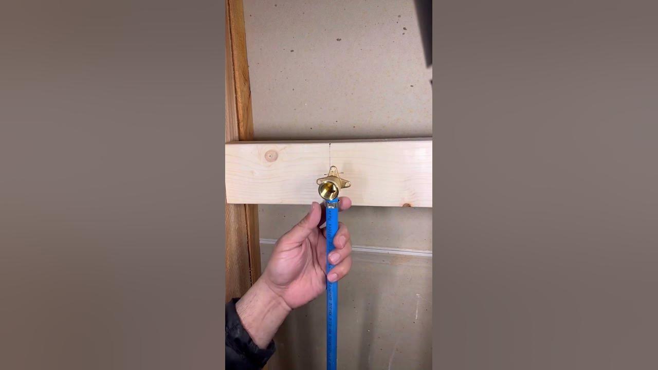 Installing a Drop Ear Elbow for shower arm with PEX. plumbing pexpipe