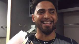 Danny Salazar on 10th win and running the bases