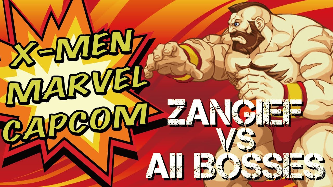 X-MEN vs MARVEL vs CAPCOM】ザンギエフ vs 全ボス戦+掛け合い 