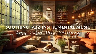 Soothing Jazz Instrumental Music & Cozy Coffee Shop Ambience☕ Relaxing Jazz Music for Working, Study