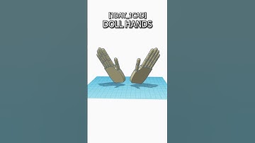[1DAY_1CAD] DOLL HANDS #shorts #tinkercad #project