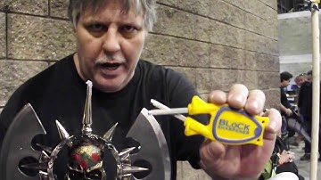 Sharpening a Battle axe/ Field testing Block