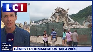 Un an après, l'Italie rend hommage aux victimes de l'effondrement du pont de Gênes