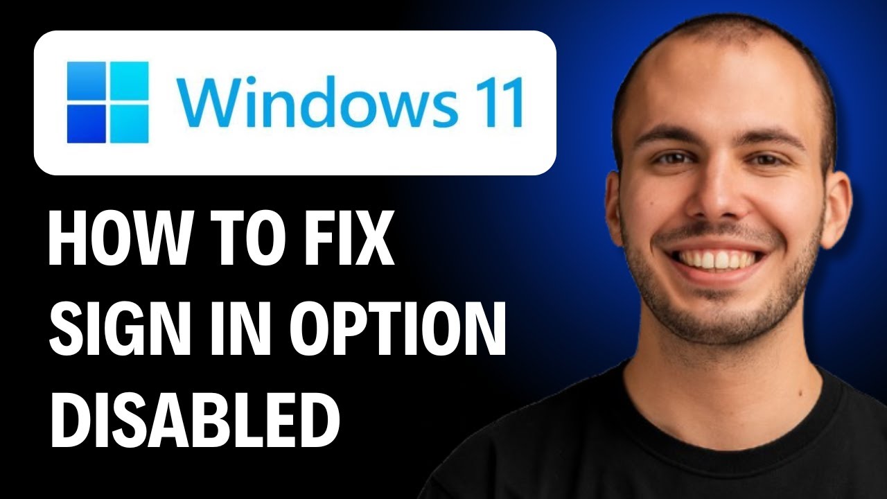 Как исправить отключенную опцию входа в систему в Windows 11 [РУКОВОДСТВО 2026 ГОДА]