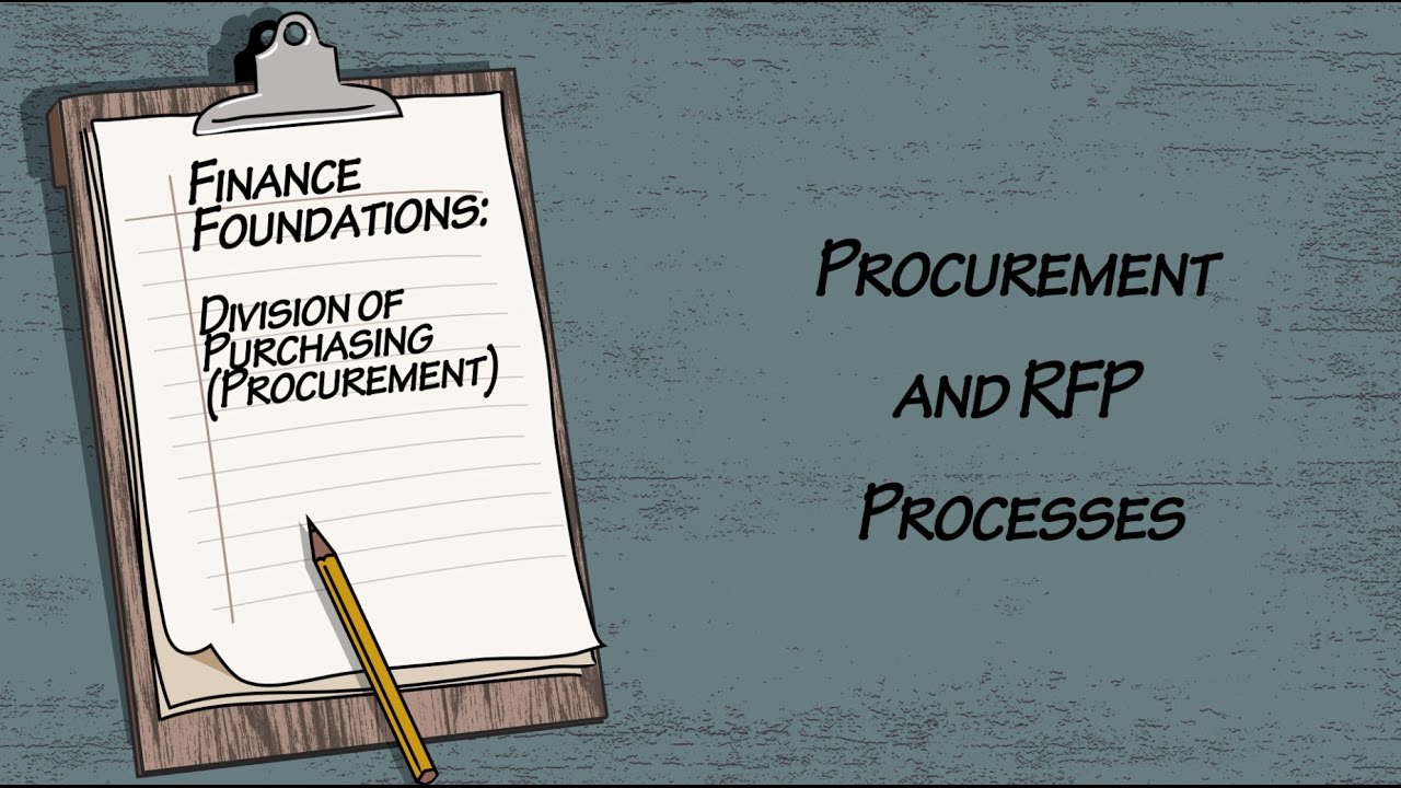 Finance Foundations Division of Purchasing (Procurement) - Procurement and RFP Processes