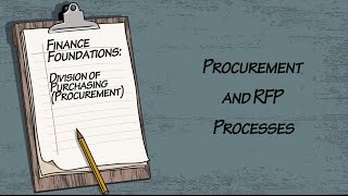 Finance Foundations Division of Purchasing (Procurement) - Procurement and RFP Processes