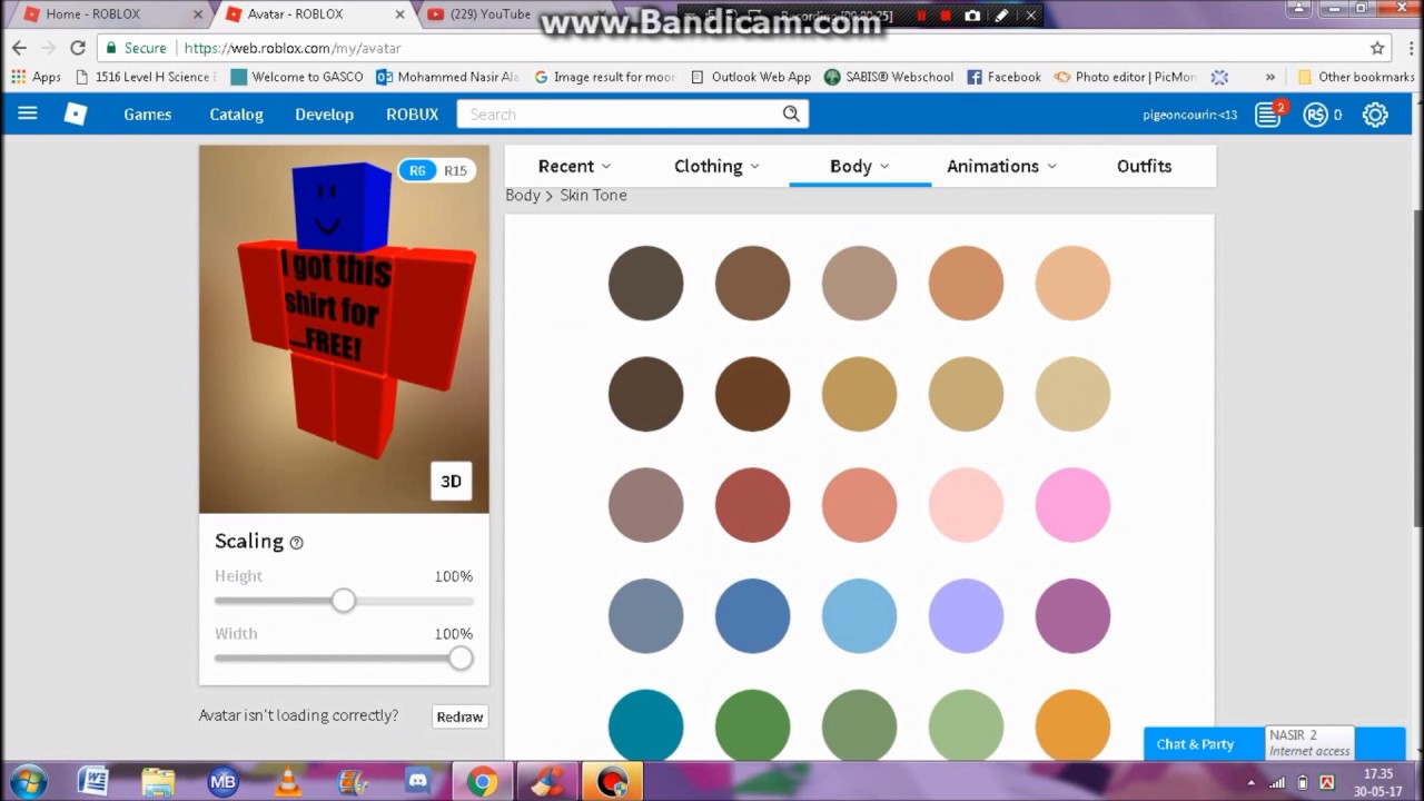 How To Change Your Body Color In Roblox Youtube - how to change skin color in roblox app