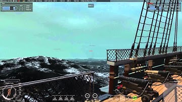 Naval Action - Trincomalee in Storm: Gone wrong, weird and funny |No Commentary|