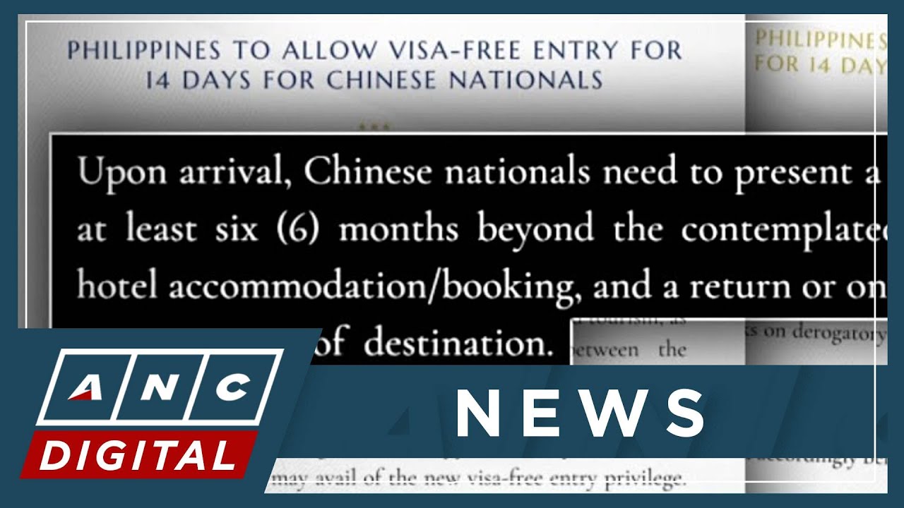 PH offers 14-day visa-free entry for Chinese visitors | ANC
