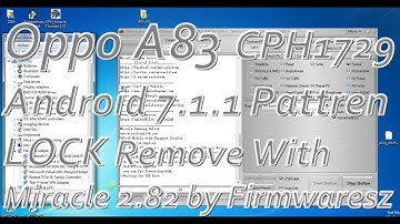 Oppo A83 CPH 1729 (Android 9) Pattern lock Removed by Miracle Box 2.82 by Firmwaresz
