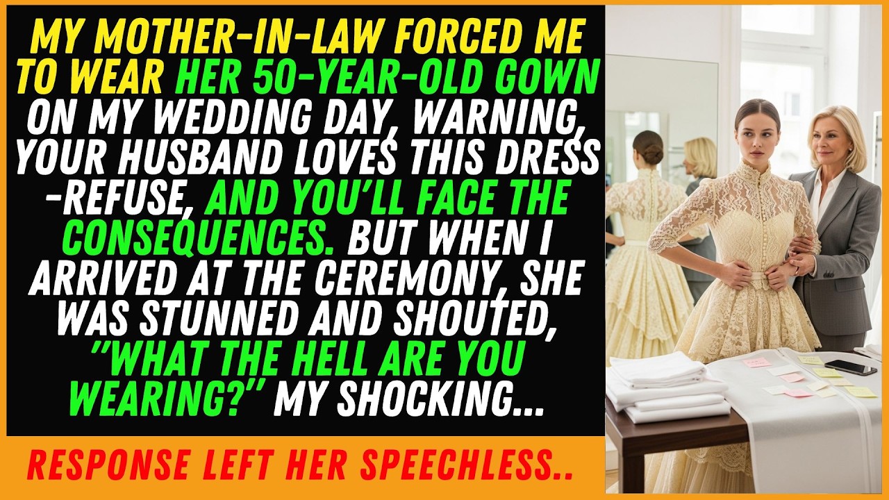 My Mother-In-Law Forced Me To Wear Her 50-Year-Old Gown On My Wedding Day, When I Refused..