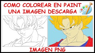 Como Descargar Una Imagen Png Y Pintarlo En Paint Colorear De Forma Uniforme Una Imagen Descargada