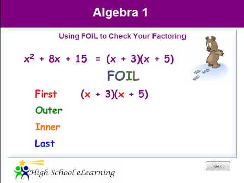 Examples of factorization