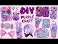 20 diy purple craft  purple school supplies  life hacks and more