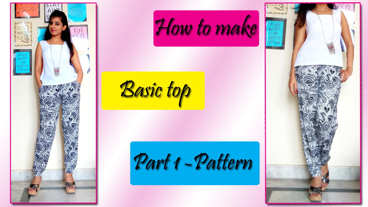 DIY - Sewing Tutorial (Basic Top Pattern) - YouTube