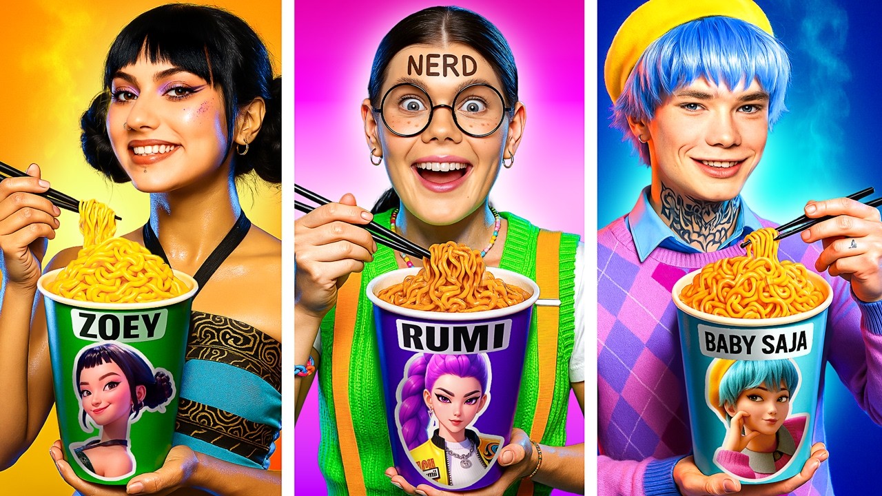 Кей-поп Охотницы На Демонов в реальной жизни! Как стать K-Pop звездой Руми?!