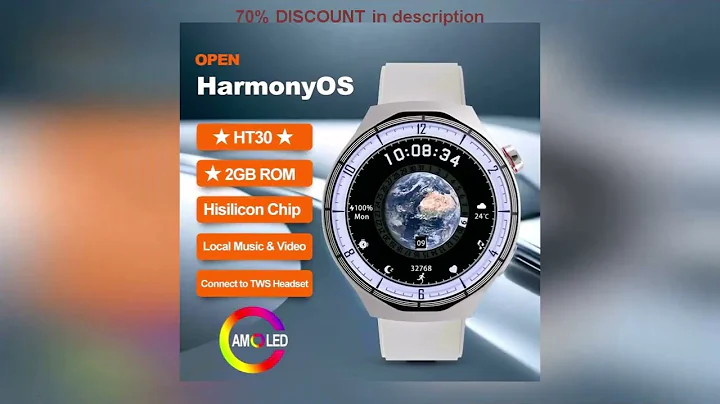 A must-have product! HT30 OPEN-HarmonyOS Smart Watch AMOLED 2GB ROM Men Sport Watches Local Video
