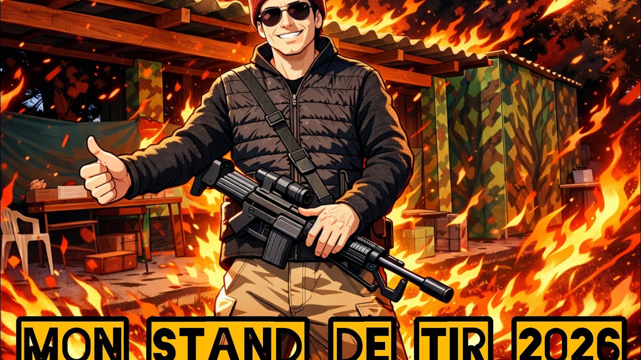 Stand de tir dans son jardin 