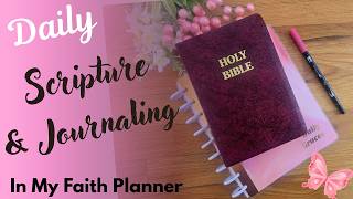 Daily Scripture & Journaling in My Faith Planner