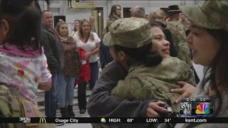 Fort Riley soldier return home from South Korea