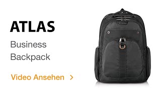 ATLAS｜ reisefreundlicher Laptop-Rucksack mit anpassbarem Laptopfach von 13-Zoll bis 17,3-Zoll