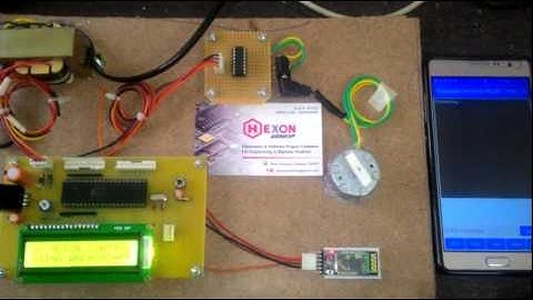 Title: Android based DC motor speed control using Bluetooth communication