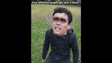 How different people get over fences #funny #shorts original video by jiembo Sands